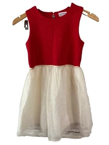 Blueberi Boulevard Girls 10 12 Red Fit Flare Dress & Bow Jacket Coat Set j187 - Picture 1 of 6