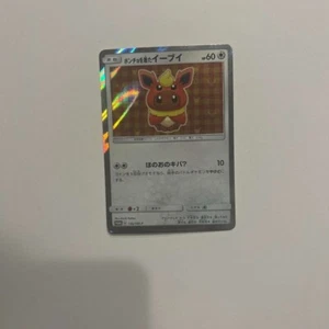 Poncho Vintage 2017 che indossa Eevee 139/SM-P Flareon Promo Carta Pokemon Giapponese - Foto 1 di 6