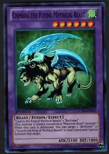 Yugioh Chimera the Flying Mythical Beast LCYW-EN052 Super Rare 1st Ed - VLP - Picture 1 of 2