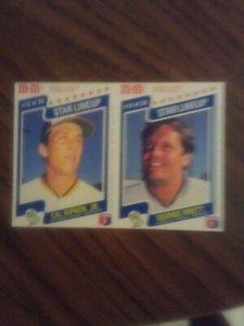 Cal Ripken Jr. / George Brett 1987 M&M's Star Lineup Panel #13 & #14 Ex-NRMt