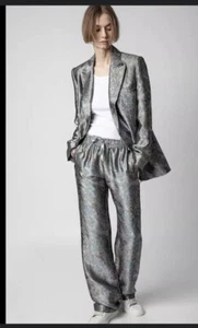 zadig voltaire POMY JACK BRITISH FLOWERS pants 36 - Picture 1 of 7