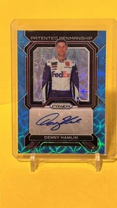 2023 Panini Prizm Racing Sensational Signatures Denny Hamlin Blue Scope /75 - Picture 1 of 2