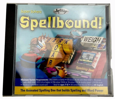 Super Solvers Spellbound PC Game CD CD-ROM Softkey 1999 Vintage The Learning Co - Image 1 of 4