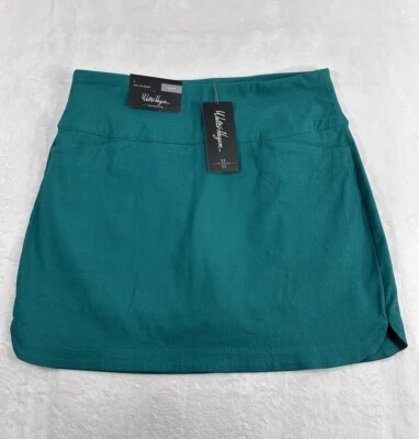 "Nuevo pantalón corto de golf Walter Hagen 17"" XS Pull On Sculpt Performance verde para mujer nuevo con etiquetas" Foto 1 de 4