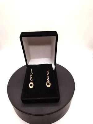 Pendientes oro macizo 14k joyería fina Foto 1 de 4