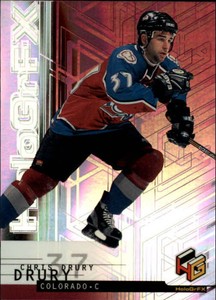 1999-00 Upper Deck HoloGrFx Colorado Avalanche Hockey Card #16 Chris Drury