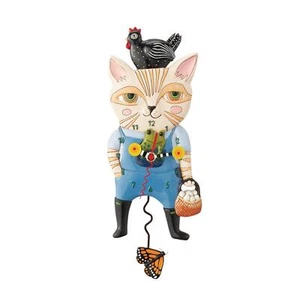 Allen Designs Country Cat Clock 6012915 - Picture 1 of 1