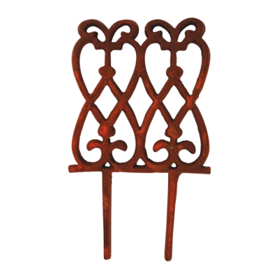 Giardino in metallo bordo recinzione percorso vialetto bordo prato bordo ferro cuore