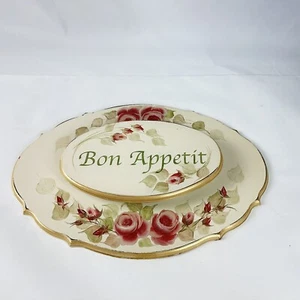 Bon Appetit Tole Painted Kitchen Sign French Country - Picture 1 of 9