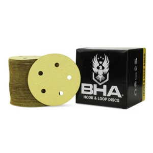 100 Pack - 5" Inch 5 Holes 40 Grit Hook & Loop Sanding Discs Orbital DA Disks - Picture 1 of 7