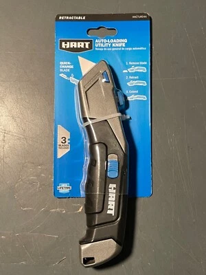 HART Auto Loading Quick Change Utility Knife 3 Blades Included Brand New - Image 1 of 2