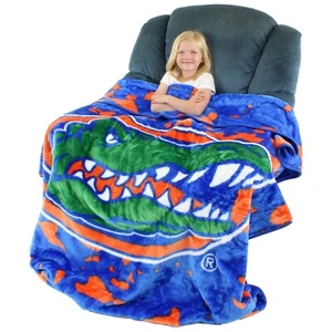 Florida Gators College Covers 63 x 86 Soft Raschel Plush Throw Blanket - Picture 1 of 8