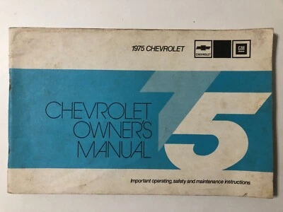 1975 Chevrolet Caprice Impala Owners Manual User Guide Reference Operator Book - Image 1 of 4