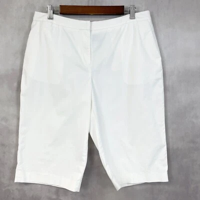 Madison Studio Womens Bermuda Shorts Sz 12 Stretch Summer Walking Coastal Resort - Image 1 of 4