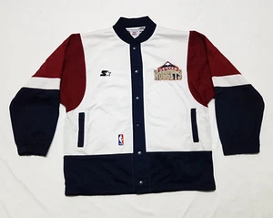 VINTAGE NBA DENVER NUGGETS STARTER TEAM ISSUE WARM UP JACKET SIZE M - Picture 1 of 13