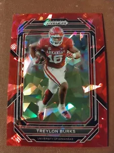 2023 TREYLON BURKS PANINI PRIZM ROT ICE NFL KARTE #98 TITANS ARKANSAS - Bild 1 von 2