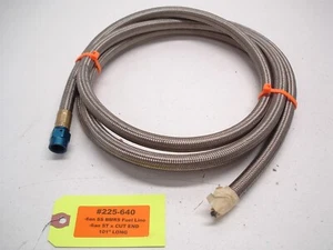 NASCAR BMRS -6an STAINLESS BRAIDED FUEL LINE / RETURN HOSE 101" LONG 8'-5" #640 - Picture 1 of 5