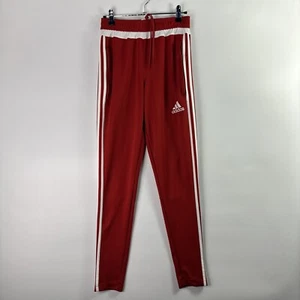 Adidas Climacool Tracksuit Bottoms XS Girls Red Elastic Waist Drawstring - Picture 1 of 17