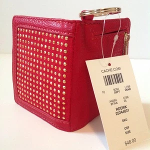 Cache Brand New Small Billfold Wallet In Red - NWT Org.$48 - Picture 1 of 10
