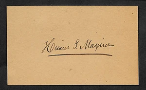 Hiram Maxim Autogramm Reprint auf original Original Periode 1900er 3x5 Karte  - Bild 1 von 1