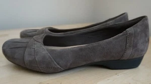 Clarks Collection Soft Cushion Taupe Wildleder Slipper Schuhgröße 7,5 - Bild 1 von 8