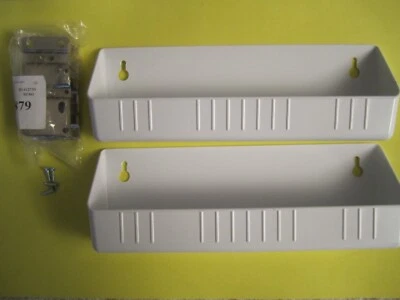 (QTY 2) Rev-A-Shelf 11" Kitchen Sink Front Tip Out Trays, White, 6572-11-11-52 - Image 1 of 4