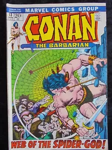 CONAN THE BARBARIAN #13 BRONZE AGE 1972 MARVEL COMICS - Picture 1 of 2
