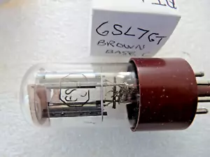 FIVRE ITALY 6SL7GT Brown Base C USED Valve Tube AMPLITREX Test GM% 81 87 JAN22 - Picture 1 of 3