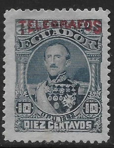 1892 Ecuador 🔥  TELEGRAPH STAMP   RH4 MNG VF - Picture 1 of 2