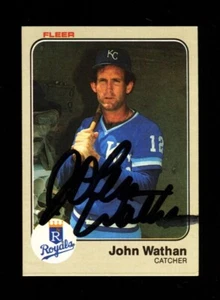 1983 FLEER JOHN WATHAN #126 ROYALS SIGNED AUTOGRAPH VINTAGE - Picture 1 of 1