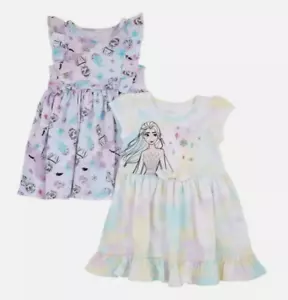 Disney Frozen Girls 2-Pack Dress (Multi, Size 7) NEW - Picture 1 of 3