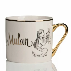 DISNEY COLLECTABLE MULAN GOLD RIM MUG FROM WIDDOP & CO - Picture 1 of 4