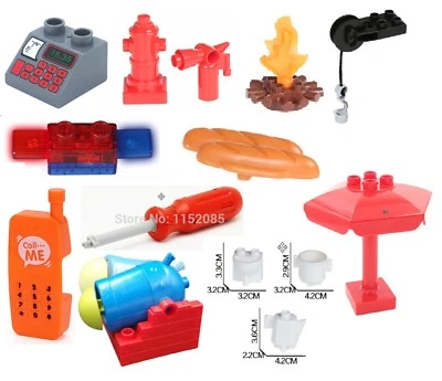 Cannon Toolo Spare Parts Kettle Screwdriver Siren Compatible With DUPLO® Bricks