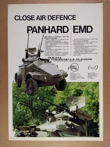 1981 Panhard M3 VDA Armored Personnel Carrier vintage print Ad - Picture 1 of 1