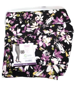 High Rise Ankle Legging Flower Floral White Purple XXL No Boundaries 2XL 19 - Picture 1 of 3