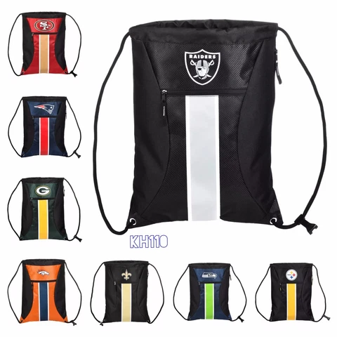 NFL Team Big Stripe Drawstring Backpack -Choose Your Team! Cover