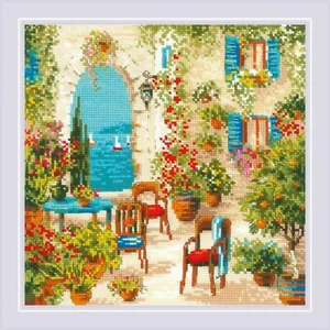   Cross-stitch kit  Southern Courtyard 1863  Riolis    - Picture 1 of 7