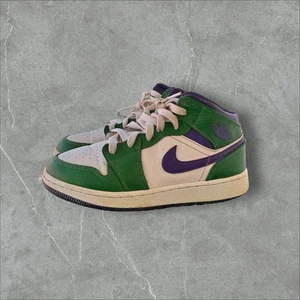 Nike Jordan Youth Air 1 Mid (Gs) Hulk 554725 300 Talla - 4.5y - Imagen 1 de 8