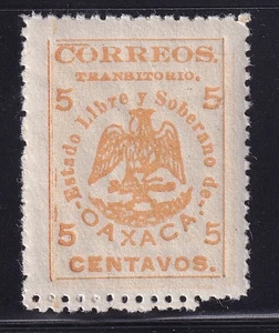 udk35 Mexico 1915 Oaxaca provisional Sc#417, plate type l - Picture 1 of 1