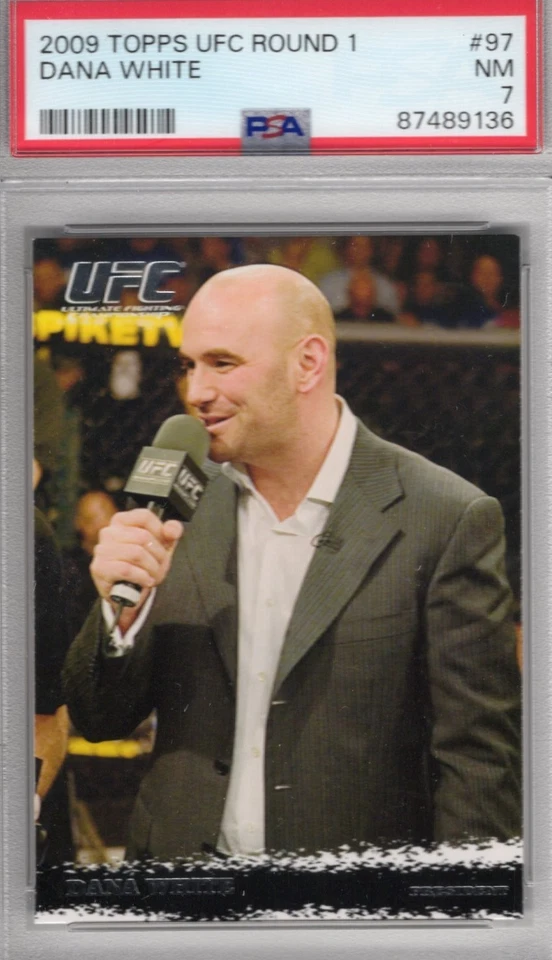 2009 Topps UFC Round 1 DANA WHITE #97 RC PSA 7 NEAR MINT Rookie UFC President - Image 1 of 1