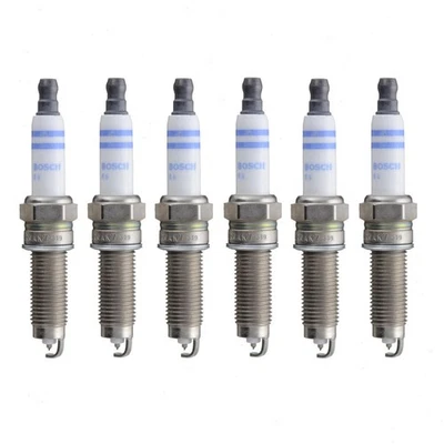 6 bujías de iridio dobles Bosch para Audi Q7 2007-2010 3,6 L V6 encendido así Foto 1 de 4