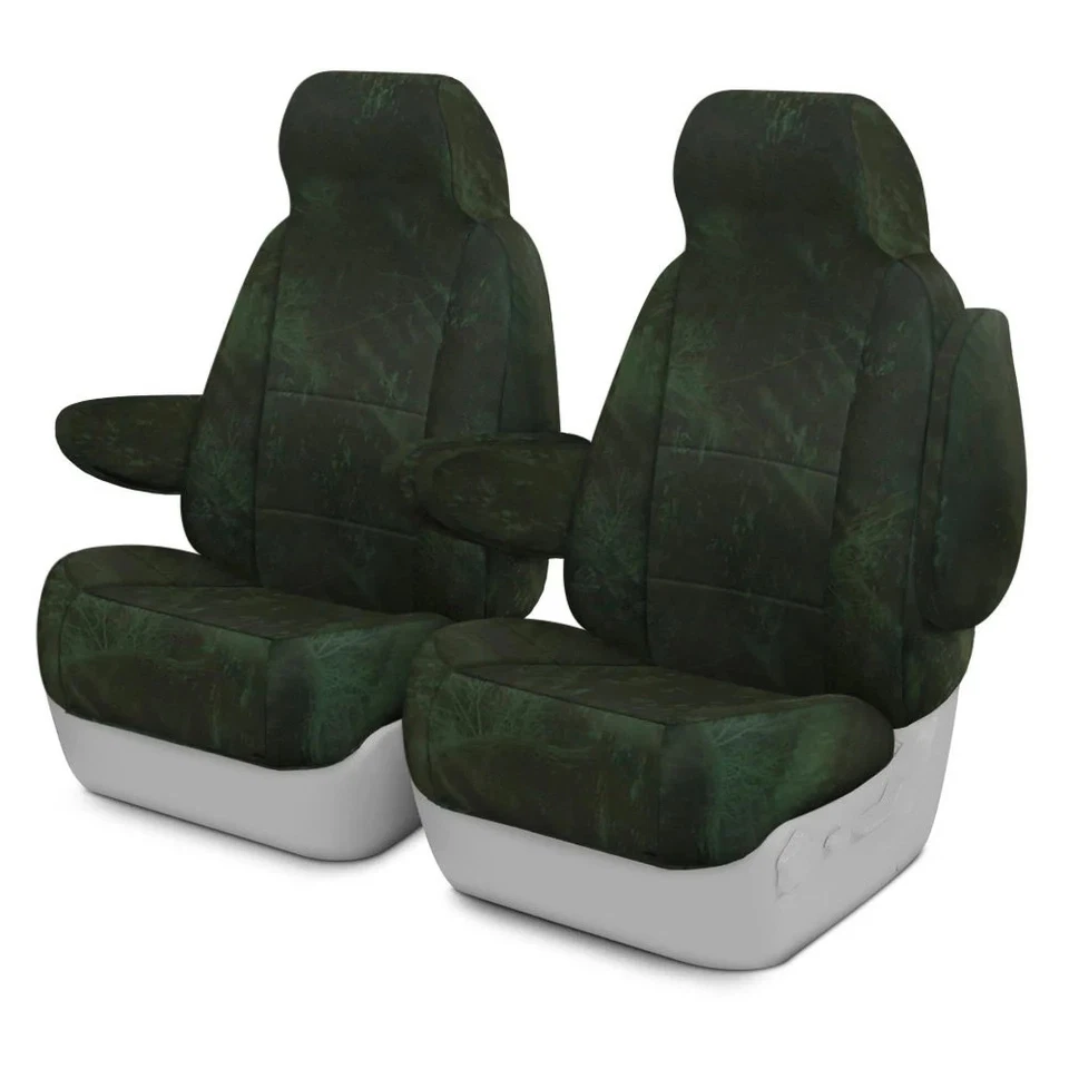 For GMC Savana 3500 10-24 Realtree Fishing 1st Row Camo Black Custom Seat Covers Foto 1 de 4
