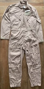 Mono Volador Militar Adulto Talla 38R Clase 2 Bronceado CWU-27/P Traje de Vuelo - Imagen 1 de 9