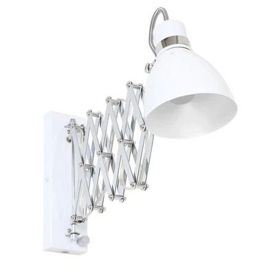 Aplique Extensible Metal Blanco Salón Pasillo T: 90 CM E27 Reflector Flexible - Imagen 1 de 4