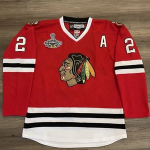 Chicago Blackhawks NHL Reebok 2015 Stanley Cup Duncan Keith Home Jersey Sz 48 - Picture 1 of 19