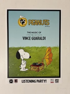 Peanuts Listening Party Event Poster Foto - Bild 1 von 3