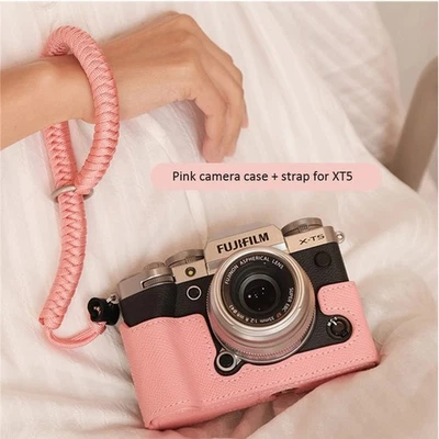 For Fujifilm X100VI XT5 XT30 XT50 XS20 Real Leather Camera Bag Protect Case Belt - Image 1 of 4