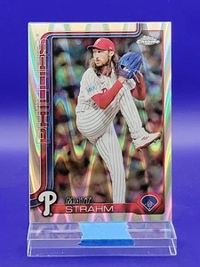 Matt Strahm 2025 Topps Chrome RayWave Refractor SP 🔥 Phillies - Picture 1 of 2
