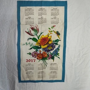 2017 Family Chef panno calendario asciugamano da tè mazzo di fiori farfalla TV prop - Foto 1 di 5