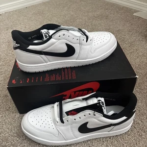Nike Air Jordan 1 Retro Low '85 Shoes White Black FB9933-102 Men's Size 12 - Picture 1 of 12